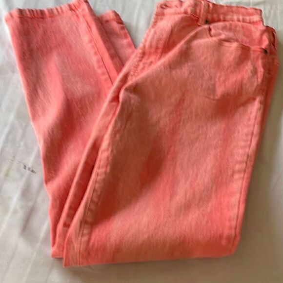 DG2 Diane Gilman Coral Tie Dye Jeans 10 - Picture 3 of 12